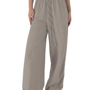 GRECIILOOKS Women's Loose High Rise Trouser | High Waist Korean Pants