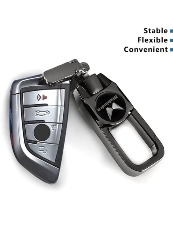 GREENWORLD Silver Color Fob Key Heavy Duty Keychain for New Mahindra.jpg