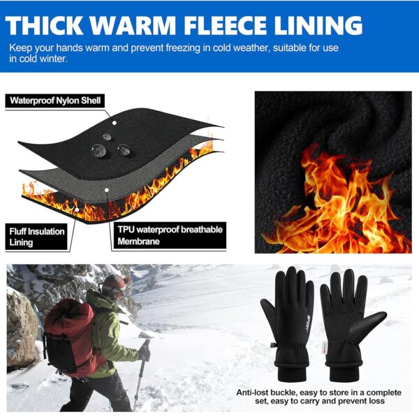 GUSTAVE® GUESTAVE Gloves for Men Winter Wear Women Winter Gloves