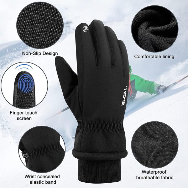 GUSTAVE® GUESTAVE Gloves for Men Winter Wear Women Winter Gloves Warm Bike Riding Gloves Touch Screen Finger.jpg