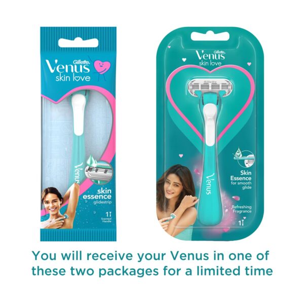 Gillette Venus Skin Love With Skin Essence Womens Razor For Hair Removal Pack Of 1 Green.jpg