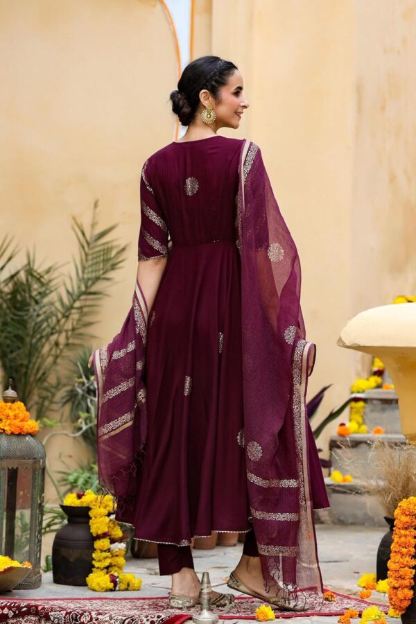 GoSriKi Womens Rayon Blend Printed Anarkali Kurta with Pant Dupatta.jpg