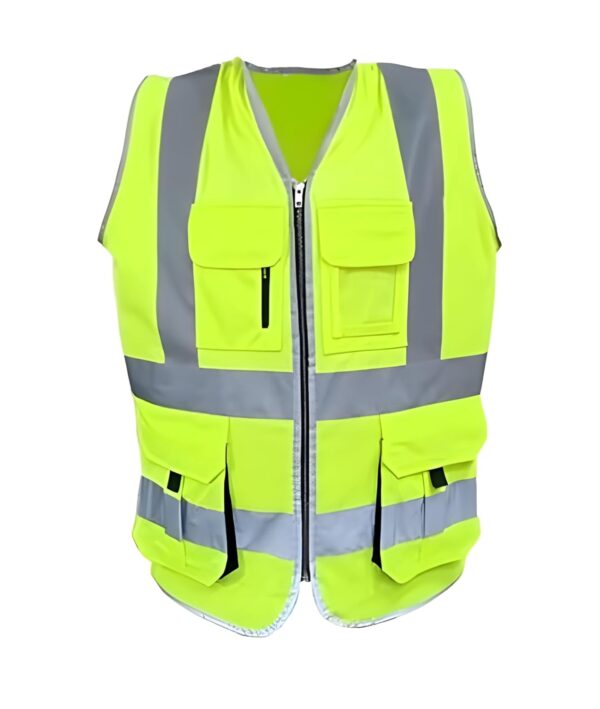 High Visibility Reflective Safety Jacket   Protective Managers Workwear With