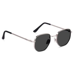 IFLASH Small Octagonal Polarized Sunglasses for Women Men Classic Retro