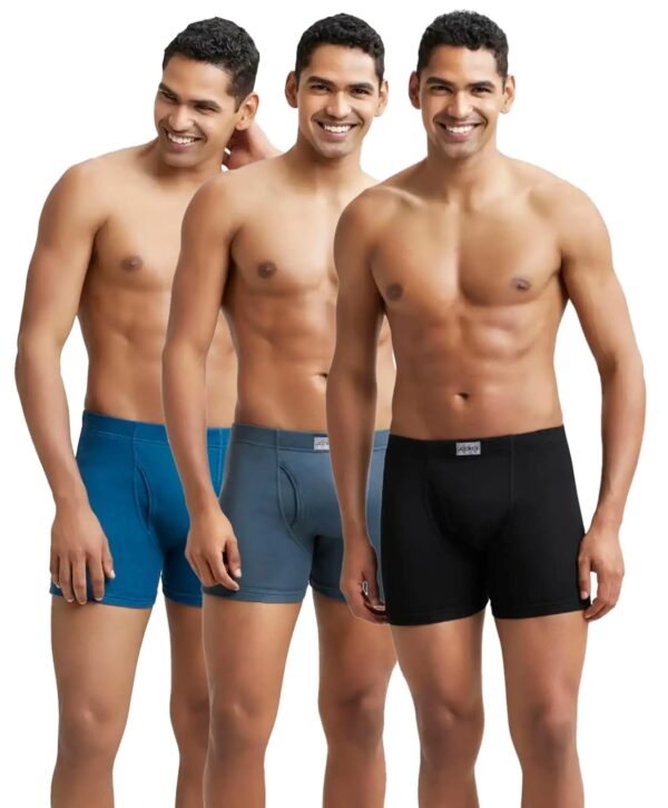 Jockey 8008 Men's Super Combed Cotton Rib Solid Boxer Brief