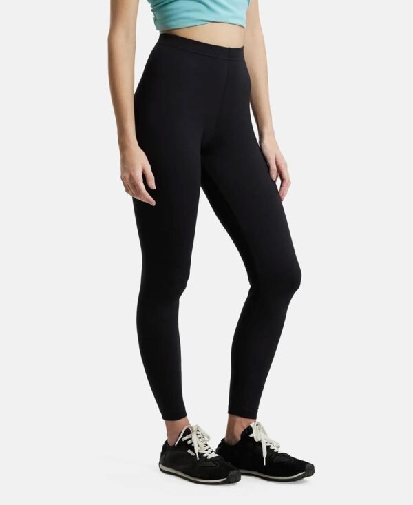 Jockey AW87 Womens Super Combed Cotton Elastane Stretch High Rise Leggings with Ultrasoft Waistband.jpg
