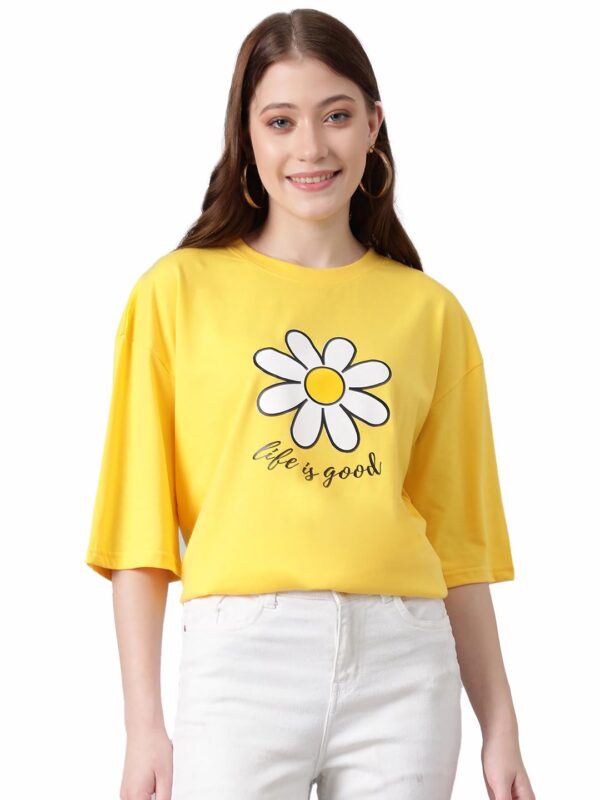 KOTTY Women’s Solid Slim Fit T Shirt – Classic Round Neck,