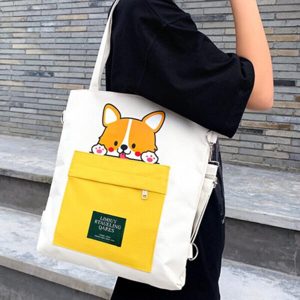 KeepCart Canvas Tote Bag for Women Ladies Girls for School College Office Travel Shopping Daily Use 3 in.jpg