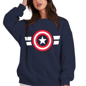 LEOTUDE Women's Loopknit Loose Fit Full Sleeve With Drop Shoulder