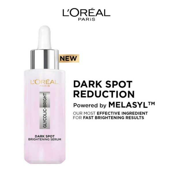 LOreal Paris Glycolic Bright 8 Melasyl Niacinamide Face Serum for Brightening Dark Spots 15ml.jpg