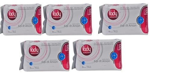 Lady Anion Sanitary Napkins, Pack Of 5