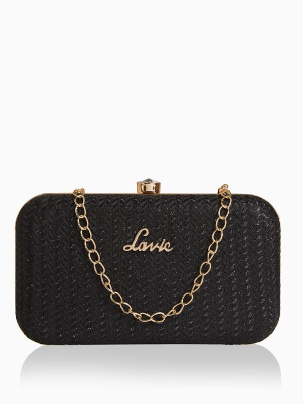 Lavie Women's Sparkle Framed Clutch | Ladies Purse Handbag