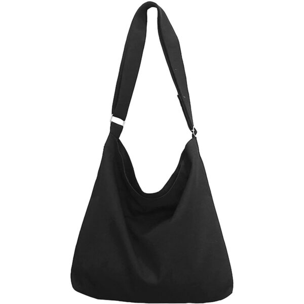 Lify Women's Retro Large Size Canvas Shoulder Bag Hobo Crossbody