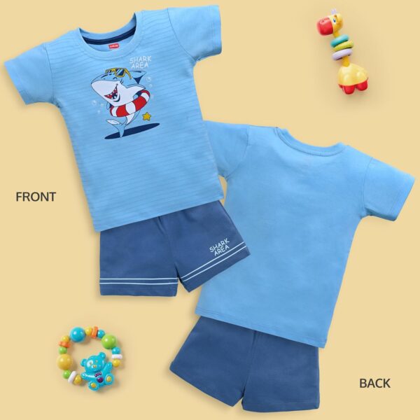 LuvLap Baby Boys Cotton Printed Regular 100 Half Sleeves T Shirts Shorts Set Pack of 3.jpg