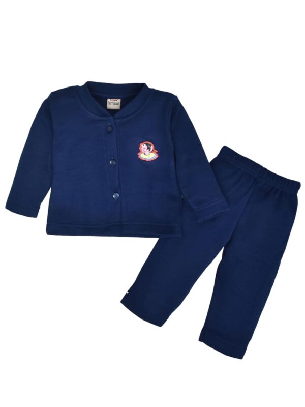 Lux Cott's Wool Baby Kids Full Sleeves Thermal Top and
