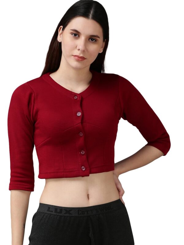 Lux Cottswool Women's Solid Thermal Blouse