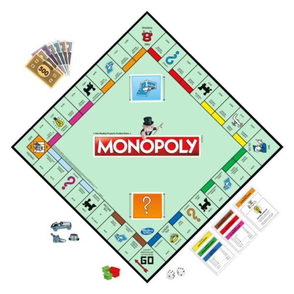 MONOPOLY Board Game Multicolor for Families and Kids Ages 8 and Up Classic fantasy Gameplay.jpg