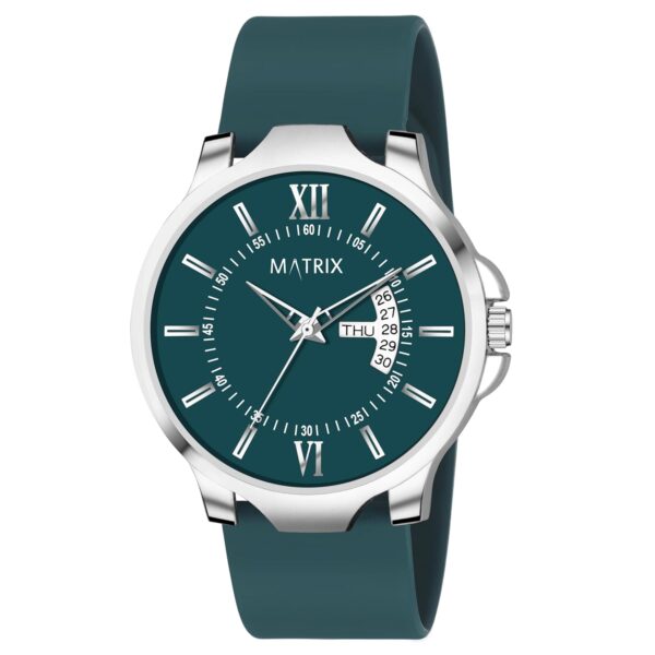 Matrix Antique 2.0 Day Date Softest Silicone Strap Analog Watch for Men Boys.jpg
