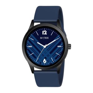 Matrix Boys Mens Navy Blue Band Classic Dial with Softest