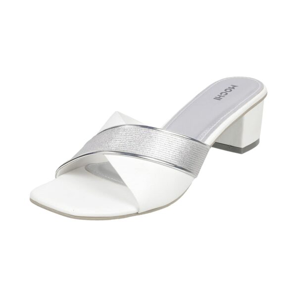 Mochi Women Block Heel Fashion Slip on
