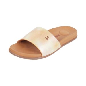 Mochi Women Synthetic Leather Comfort Slider