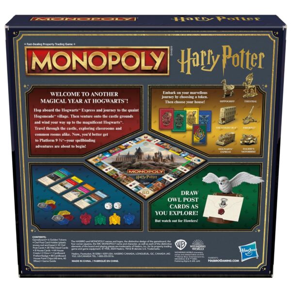 Monopoly Harry Potter Edition Board Game A Magical Adventure at Hogwarts Ages 8 and Up 2 to 6.jpg