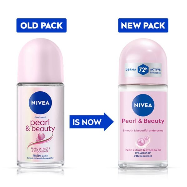 NIVEA Pearl and Beauty 50ml Deo Roll On With Pearl Extracts Avocado Oil 72 H Smooth Beautiful Underarms.jpg
