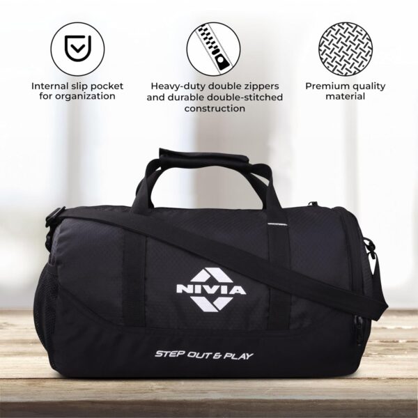 NIVIA Beast Gym Bag 4 Polyester Unisex Gym Bags Shoulder Bag for Men Women with Separate Shoes.jpg
