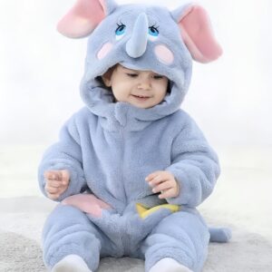 NONNUNUTS Baby Romper For Unisex – Soft Polly Cotton Jumpsuit,