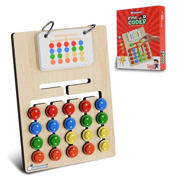 Novo Baby Kids Montessori Slide Puzzle | Color & Pattern