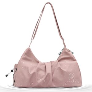 PALAY® Women Gym Bag Fashion Nylon Gym Bag with Shoe