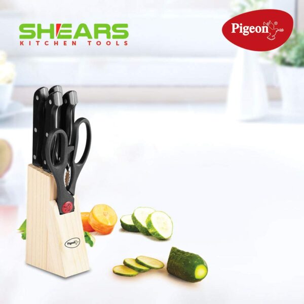 Pigeon by Stovekraft Angular Holder Shears Kitchen Knifes 6 Piece Set with Wooden Block Stainless.jpg