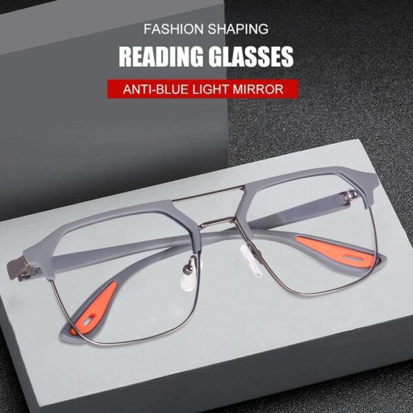 Poshh Eyewear Unisex Hexagonal UV Protected Zero Power Blue Cut Light Blocking Eyeglass FrameSunglasses And.jpg