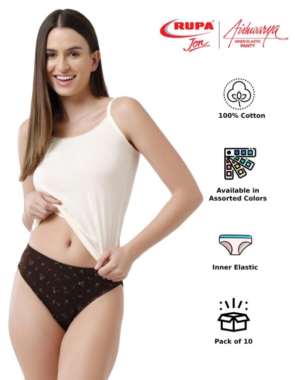 Rupa Jon Ashwarya Printed Panties for Women 100 Cotton Fabric Anti Bacterial Pack of 5.jpg