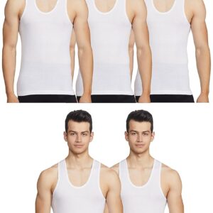 Rupa Jon Sleeveless Vest for Men, 100% Cotton Material, Round