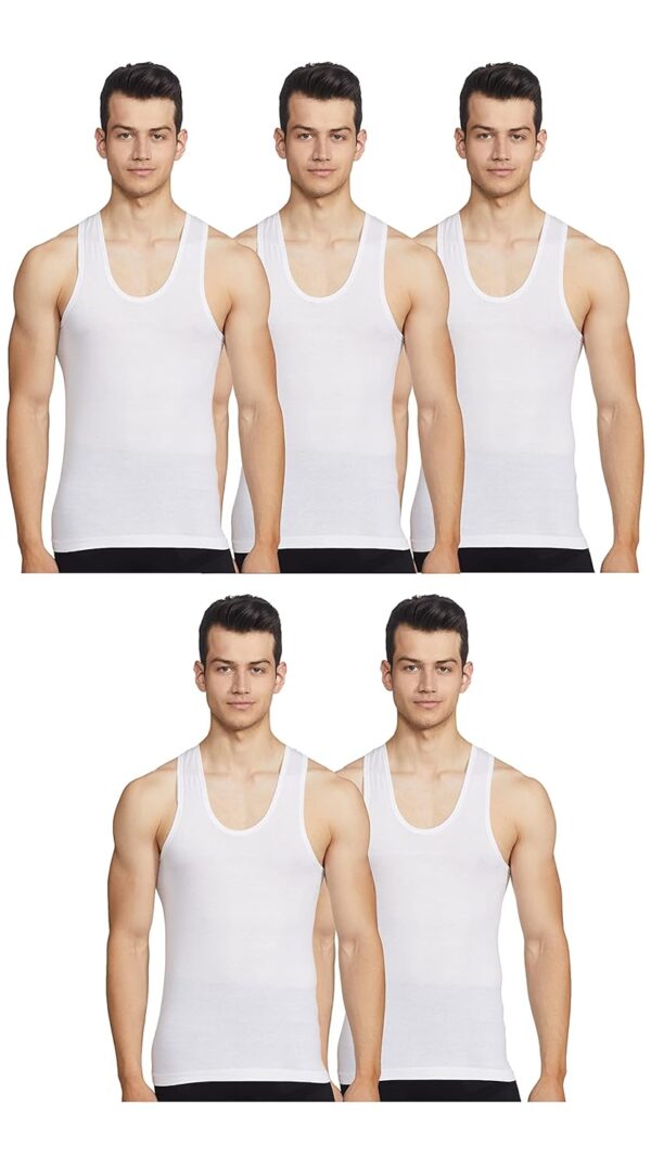 Rupa Jon Sleeveless Vest for Men, 100% Cotton Material, Round