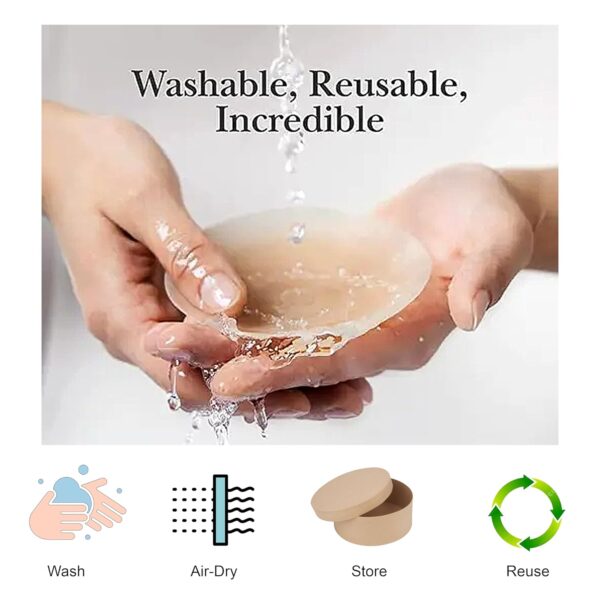 SNMMIFER Silicone Nipple Covers Reusable for Women 2 Pair with Double Sided Tape 36 Pieces Fashion Clothing.jpg