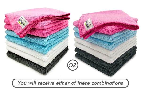 SOFTSPUN Microfiber Cloth 40x40 cms Multi Color Thick Lint Streak Free Multipurpose Cloths.jpg