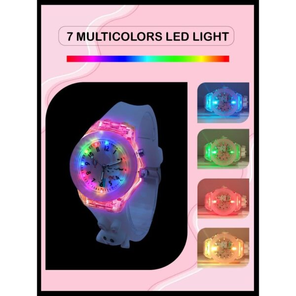 SPIKY Analog Watch for Kids 3D Cartoon 7 Multicolor LED Luminous Lights with Silicone Strap Unisex Best.jpg