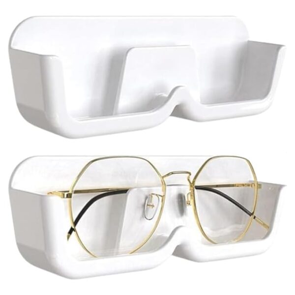 SR 2 Piece Wall Mounted Specs HolderSunglasses Display Case with Adhesive No Drill Installation Durable.jpg