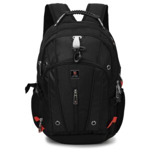 SWISS MILITARY Laptop Backpack: 31L Water Resistant Bag with USB &