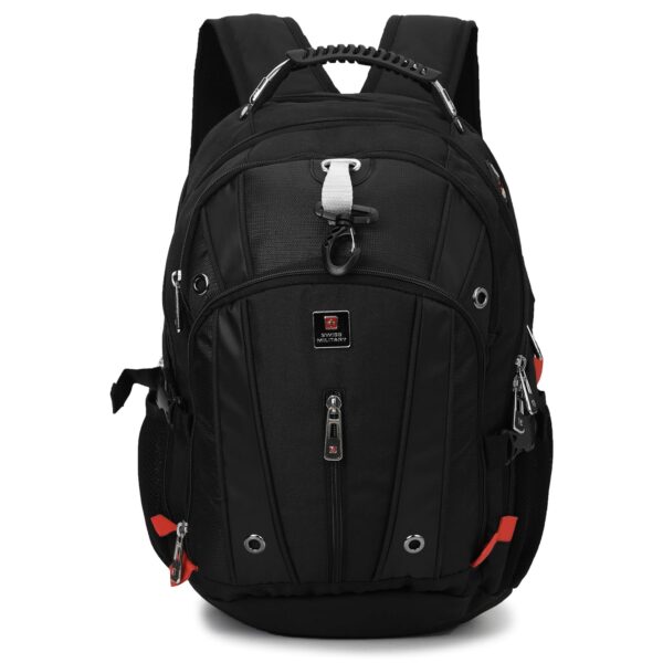 SWISS MILITARY Laptop Backpack: 31L Water Resistant Bag with USB &