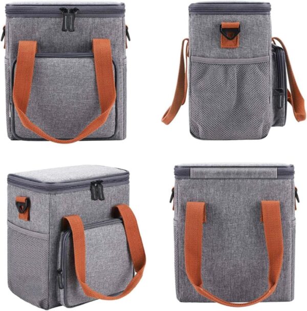 SaleOn Pvc Fabric Lunch Bag Reusable Grocery Bags Food Storage Sack Tote Box Adults Women.jpg