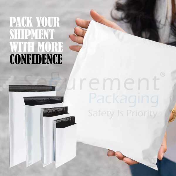 Securement Plastic Tamper Proof Courier BagPolybag with Pod for Packing 51 Microns Ecommerce Packaging.jpg