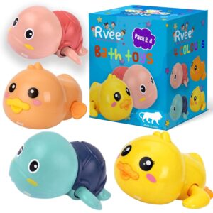 Set of 4 Bath Toys, Cute Swimming Bath Toys for