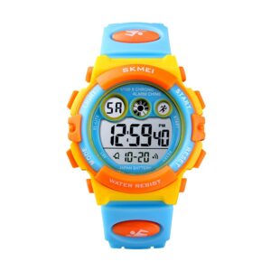 Skmei Kids Sports Multi Function Digital Watch, Multicolor Dial Sky