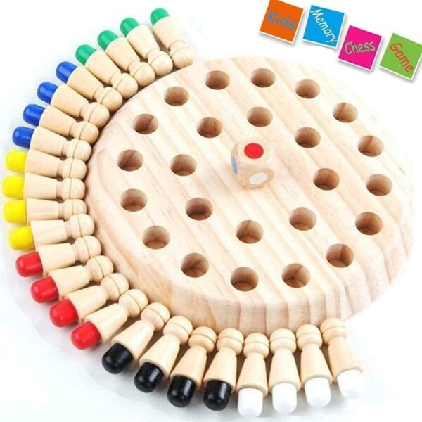 Sky Tech® Wooden Memory Match Stick Chess Game Set, Funny