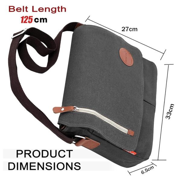 Storite Canvas Side Sling Bag For Men Women Formal Business Crossbody Compact Bag for College.jpg