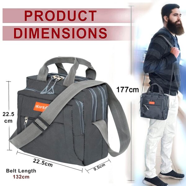 Storite Stylish Padded Nylon Small Sling Cross Body Travel Office Messenger One Side Shoulder Handbag Bag for.jpg