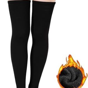 Style Keepers Warm Woolen Plus Size Thigh High Socks for